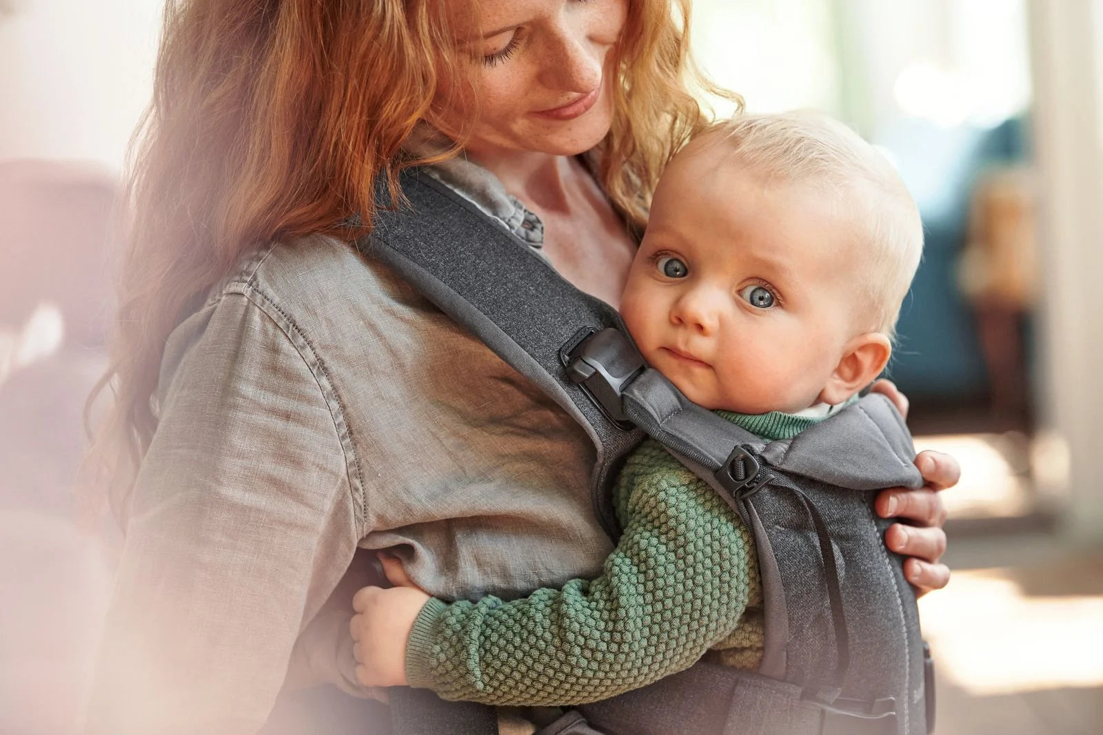 Baby Carrier One, Woven, Denim Grey/Dark Grey