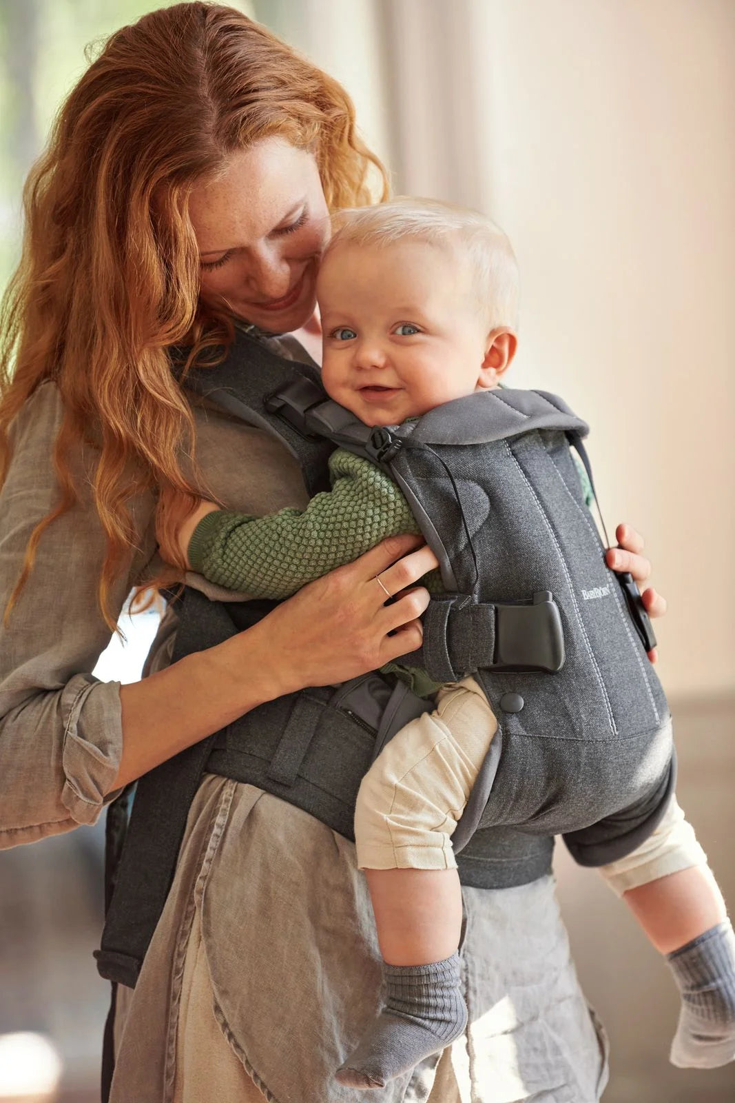 Baby Carrier One, Woven, Denim Grey/Dark Grey