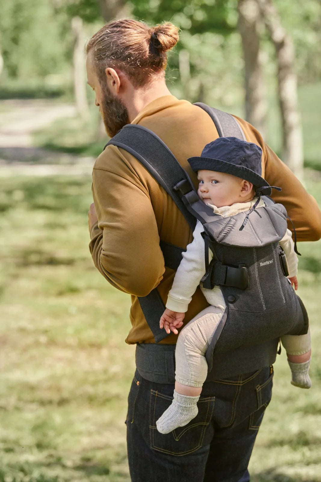 Baby Carrier One, Woven, Denim Grey/Dark Grey
