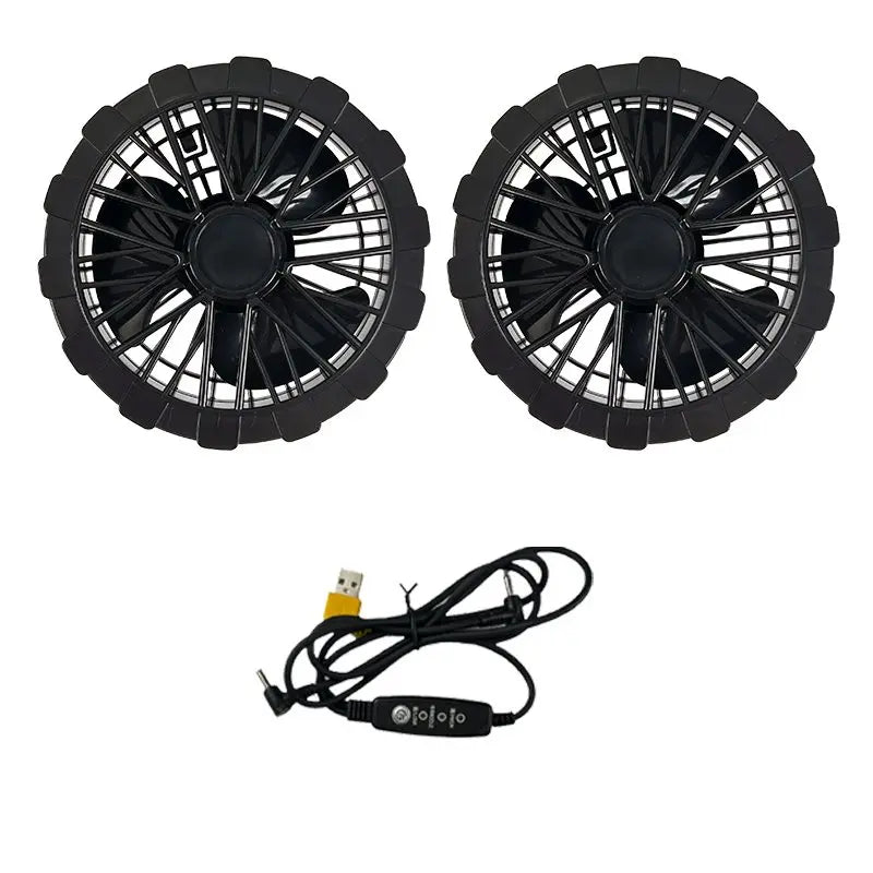 Breathable Wearable Cooling Fan Vest for Summer Outdoor Fishing Cooling Vest Ice Fan Vest Heat Resistant Air Conditioner Clothes