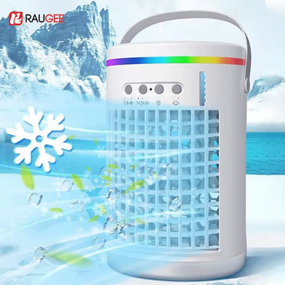 Portable Cooler Air Conditioner Mini Cooling Fans USB Air Conditioning 700ML Ice Water Air Conditioner with Humidifier for Home